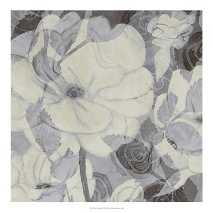 Framed Grey Garden I Print