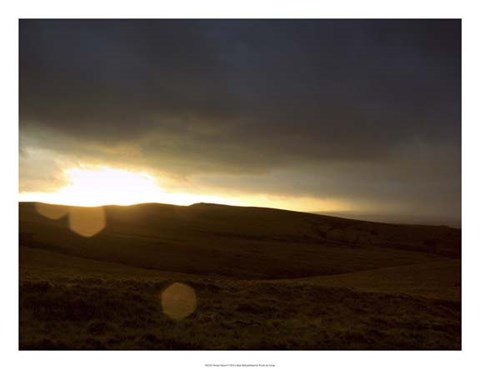 Framed Stormy Sunset I Print