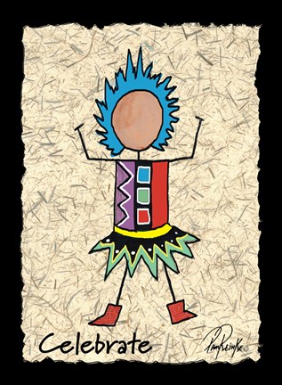 Framed Celebrate Print