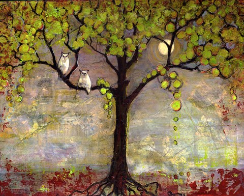 Framed Moon River Tree Print