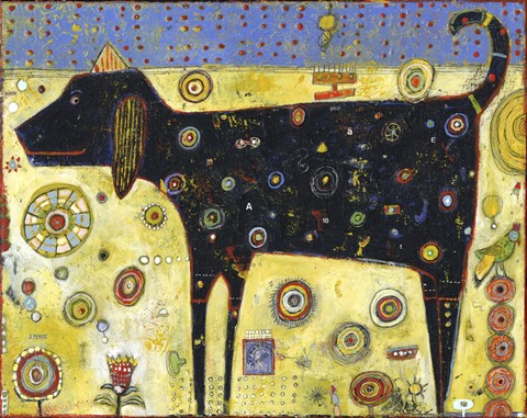 Framed Black Gus Print