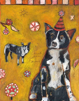 Framed Border Collie Print