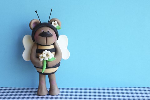 Framed Bear Bee Print