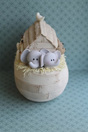 Framed Noah's Ark Elephant View Print