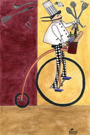 French Chef Bicycle by David Di Tullio