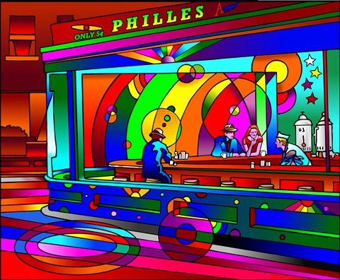 Framed Nighthawks Print