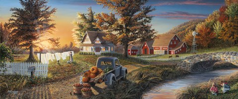 Framed Monday Morning Print