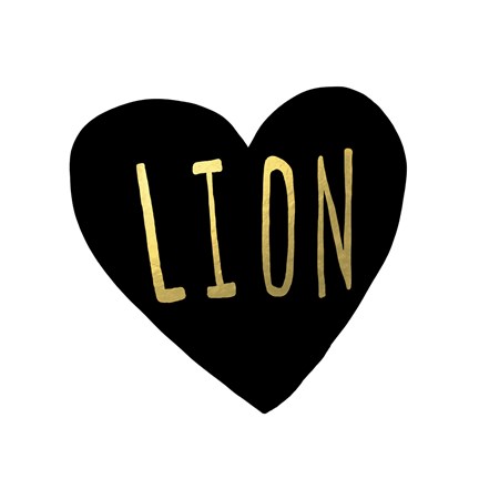 Framed Lion Heart Print
