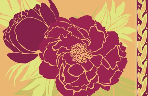 Framed Color Bouquet III Print