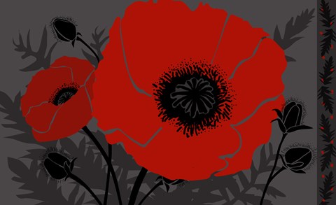 Framed Beautes Rouges III Print