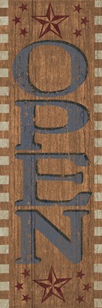 Framed Open Sign 2 Print