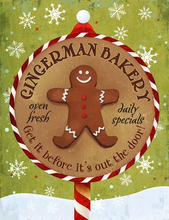 Framed Gingerman Bakery Print