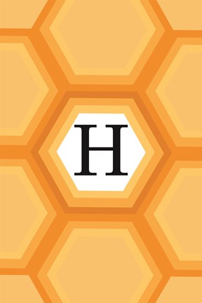 Framed Initials Pattern H Print