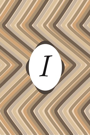 Framed Initials Pattern I Print