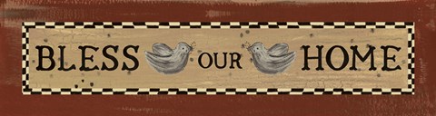 Framed Bless Our Home Print
