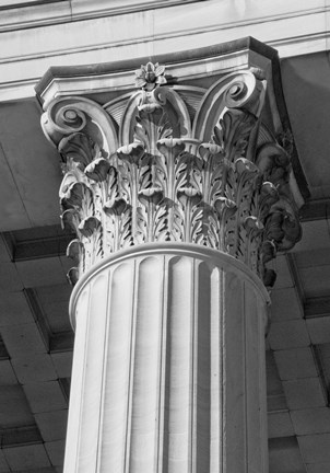 Framed Corinthian Column II Print