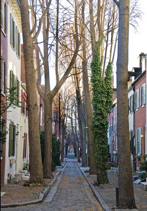 Framed Brick Road Print