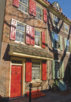 Framed Elfreth&#39;s Alley Print