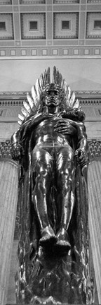 Framed Winged Sculpture Print