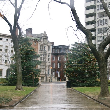 Framed Walkway (Color) Print