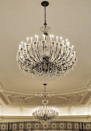 Framed Chandeliers (Color) Print