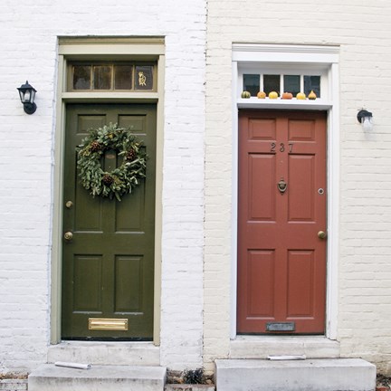 Framed Dual Doors (Color) Print