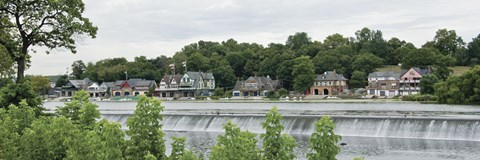 Framed Boathouse Row Print