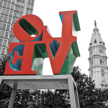 Framed Love from Behind (red) Print