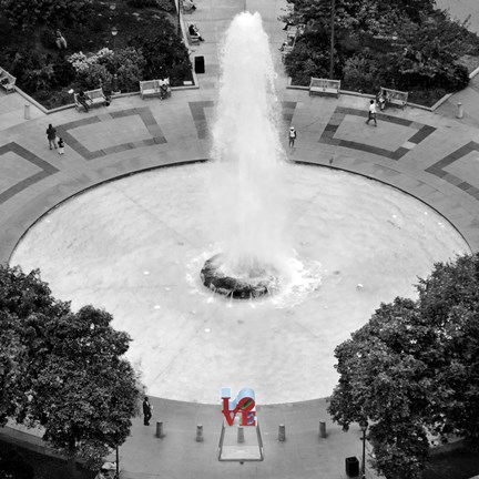 Framed Love from Above (b/w) Print