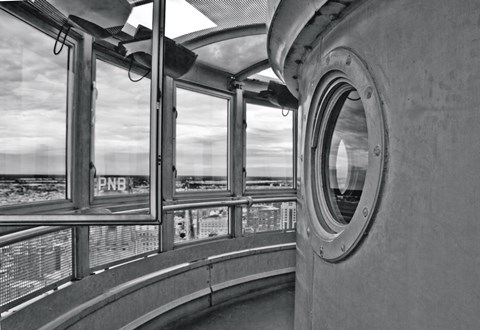 Framed Tower (left side) (b/w) Print