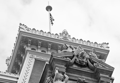 Framed At the Top (b/w) Print