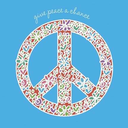 Framed Give Peace a Chance Print