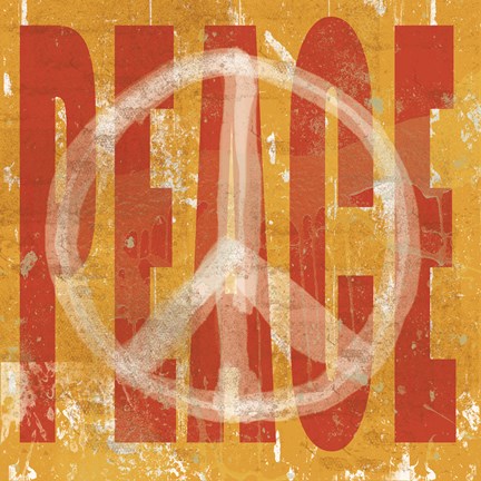 Framed Think Peace Print