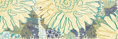 Framed Flower Panel II Print