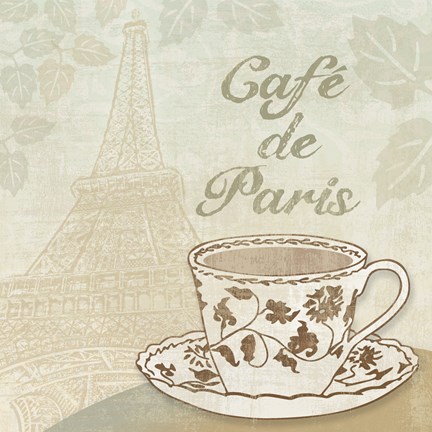 Framed Cafe de Paris Print