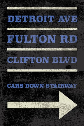 Framed Cleveland Print