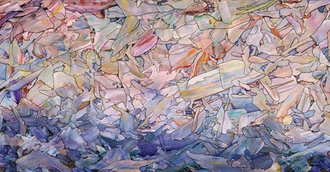 Framed Fragmented Sea Print