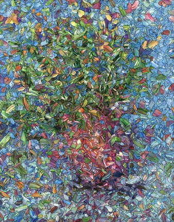 Framed Falling Flowers Print