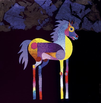 Framed Night Foal Print