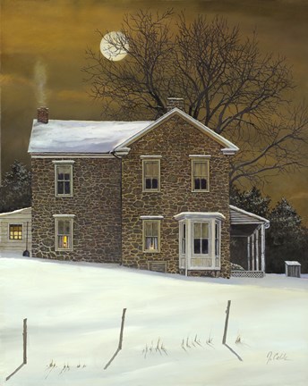 Framed Amber Moon Print