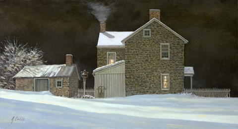 Framed By The Fire Print