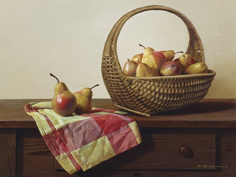 Framed Still Life With Pears Print