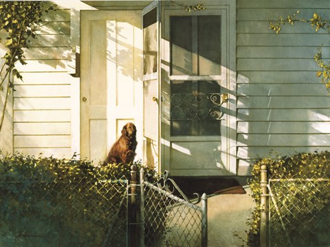 Framed Patiently Waiting Print