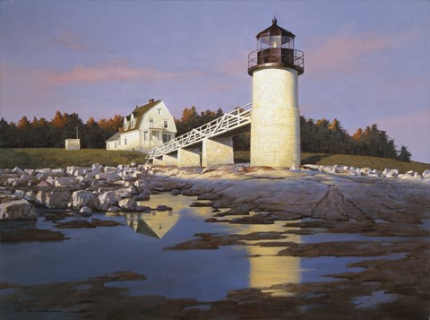 Framed Lighthouse 3 Print