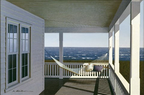 Framed White Caps Print