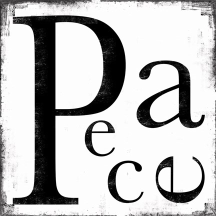 Framed Peace 3 Print