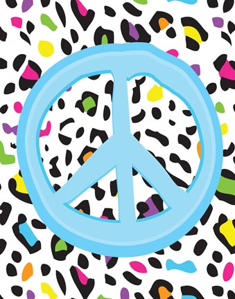Framed Leopard Peace 2 Print