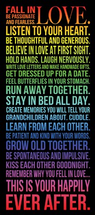 Framed Fall in Love 3 Print