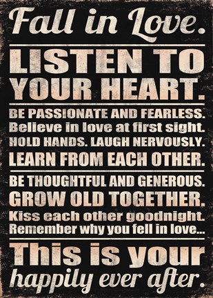 Framed Fall in Love 5 Print