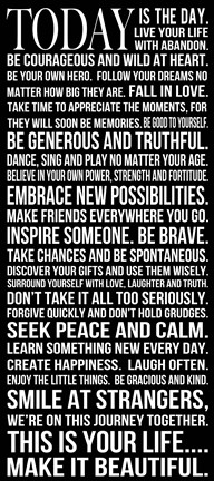 Framed Today is the Day 1 Print